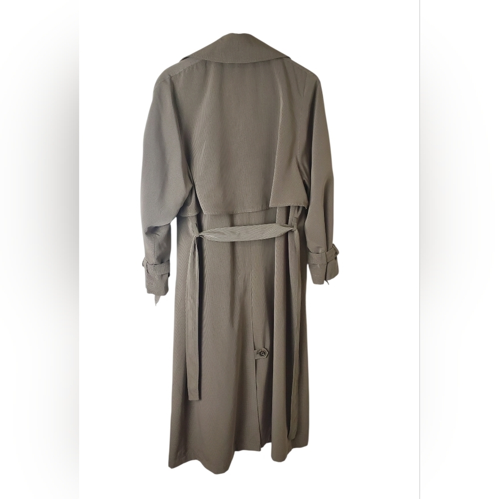 Vintage Utex Disign Trech Coat-Tan Beige Size 10 - Picture 5 of 7
